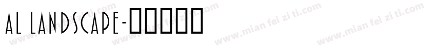 Al landscape字体转换